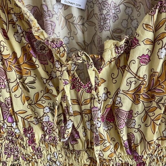 Old Navy Women MP Cottagecore Prairie Waist Defined Puff Sleeve Maxi Dress NWT - Picture 7 of 12